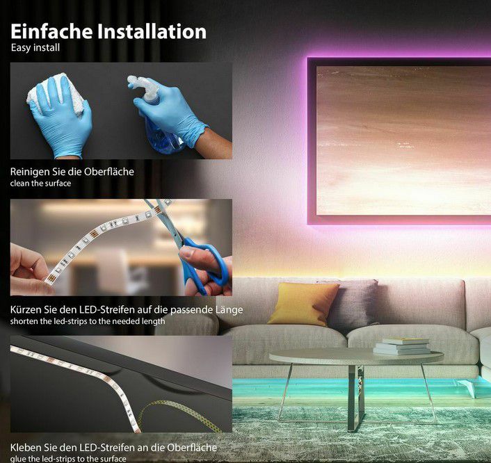BKL1013   5m LED Streifen mit 150 LEDs & 4 Modi für 16,99€ (statt 23€)