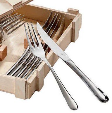 🍴🥩 WMF Steakbesteck   12 teilig in Holzkiste ab 18,75€ (statt 29€)   Abholung