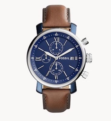 Fossil Rhett Chronograph mit braunem Leder Armband für 58,27€ (statt 90€)