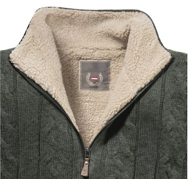 Hinterstoisser Herren Strickjacke mit Teddyfutter für 53,24€ (statt 75€)