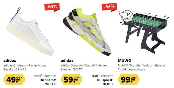 Nur 24 Stunden: bis zu 24% Extra Rabatt bei SportSpar   adidas, Nike etc.