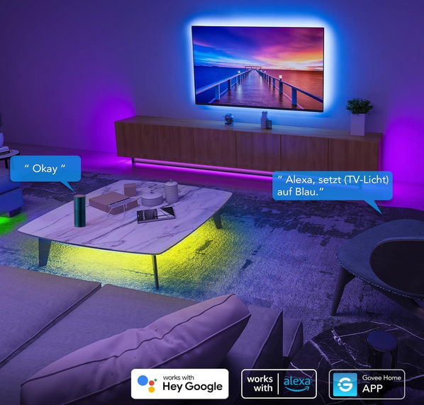 💡💥Govee H61593 5m LED Streifen mit App Control für 17,98€ (statt 27€)