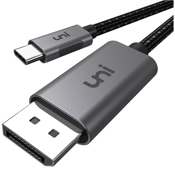 UNICDP01 USB C zu DisplayPort Kabel 1,8m für 6,87€ (statt 16€)   prime