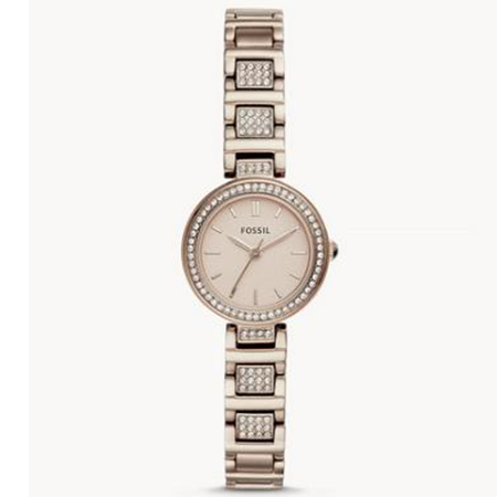 Fossil Edelstahl Damenuhr   Karli Mini   in Pastellrosa für 59,60€ (statt 150€)