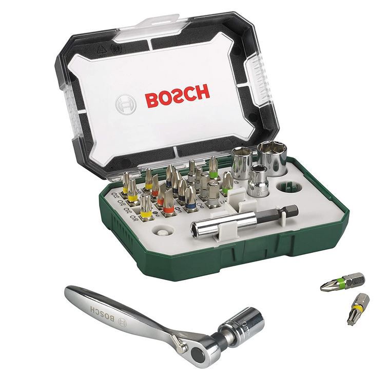 Bosch 26tlg. Schrauberbit  und Ratschen Set für 14,49€ (statt 19€)