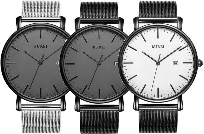 BUREI Herrenuhr mit Datumanzeige in vielen Designs für je 16,79€ (statt 28€)   Prime