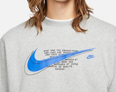 Nike Court Crew Sweatshirt in Grau für 31,58€ (statt 43€)