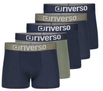 5er Pack: riverso Boxershorts RIVJames Retro Trunks für 24,95€ (statt 30€)   bis 6XL