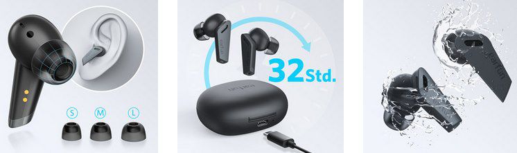 EarFun Air Pro BT 5.0 TWS InEar Kopfhörer mit 6 Mikrofonen & Hybrid ANC für 53,54€ (statt 70€)