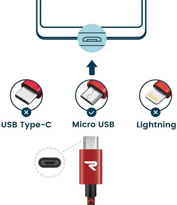 2x RAMPOW Micro USB Schnellladekabel (1m) mit geflochten Nylon für 3,49€ (statt 7€)   Prime