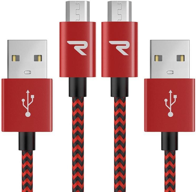 2x RAMPOW Micro USB Schnellladekabel (1m) mit geflochten Nylon für 3,49€ (statt 7€)   Prime