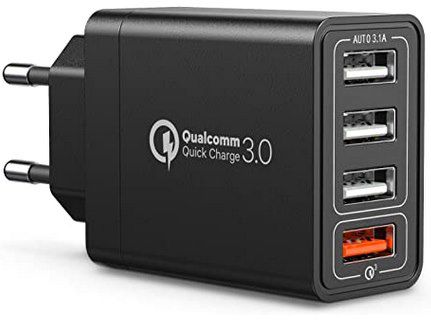 IWAVION 30W USB Ladegerät mit 4 Ports & QC 3.0 für 7,49€ (statt 15€)   Prime