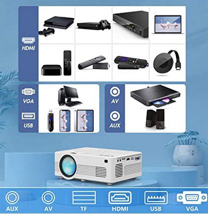 QKK AK 83 720p LED Beamer mit WLAN & Leinwand für 79,99€ (statt 130€)