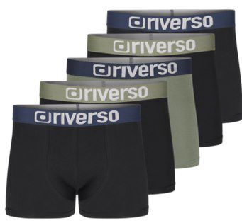 5er Pack: riverso Boxershorts RIVJames Retro Trunks für 24,95€ (statt 30€)   bis 6XL