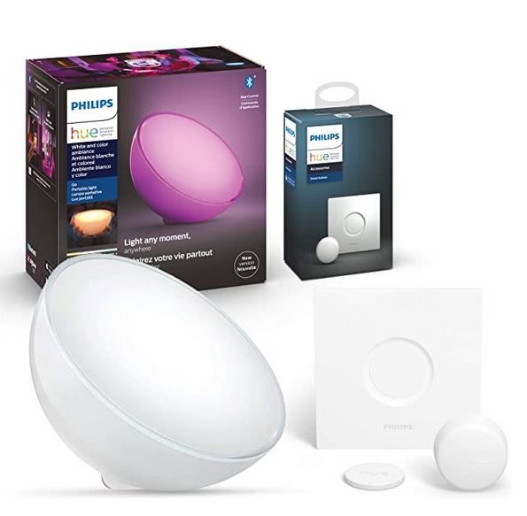 Philips Hue GO + Hue Smart Button für 67,99€ (statt 90€)