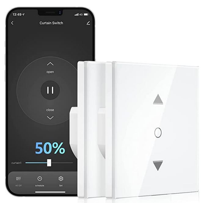 Maxcio WF CS01 smarter Rolladenschalter mit App Alexa & Google für 20,99€ (statt 30€) oder 2 für 33,59€