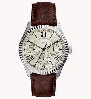 Fossil Herrenuhr Chapman Multifunktion Leder in Braun für 51,60€ (statt 84€)