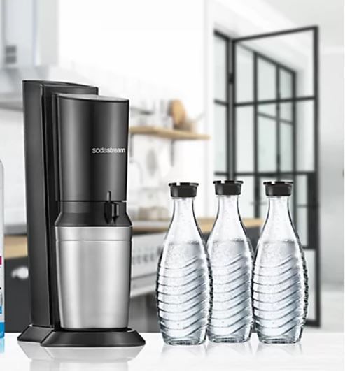 SodaStream Crystal 2.0 Wassersprudler mit 3 Glaskaraffen für 69,99€ (statt 89€)