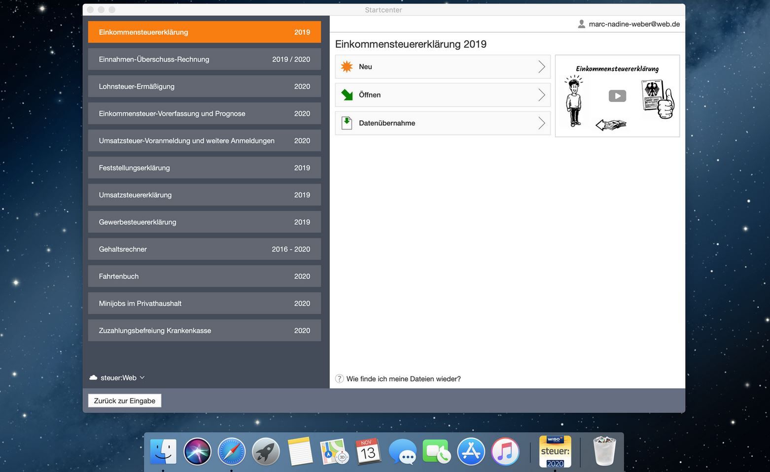 WISO steuer: Mac 2021 (Steuerjahr 2020) Download Key für 19,99€ (statt 23€)