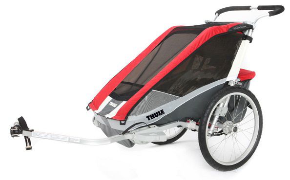 THULE Kinderfahrradanhänger Chariot Cougar 1 in rot für 359,99€ (statt 440€)