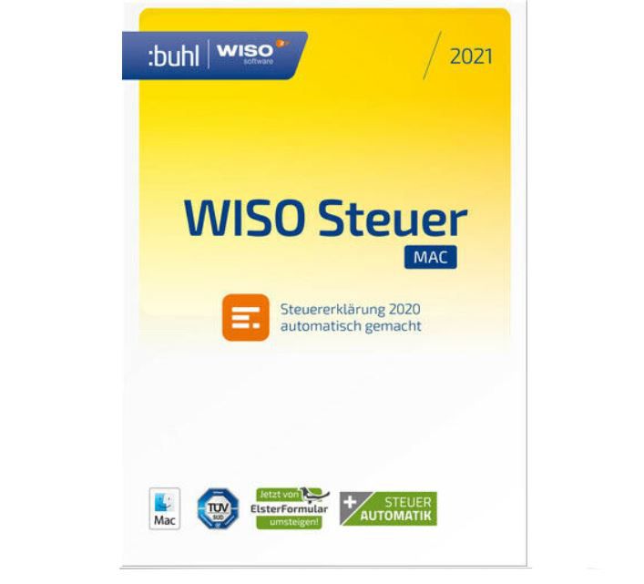 WISO steuer: Mac 2021 (Steuerjahr 2020) Download Key für 19,99€ (statt 23€)