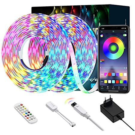 2x 5m Ltteny LED Streifen mit App Steuerung für 10,29€ (statt 25€)   Prime