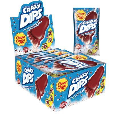 24x Chupa Chups Crazy Dips Cola Lollis mit Brausepulver und Knistereffekt ab 7,28€ (vorher 13€)   Prime Sparabo