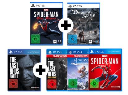 MediaMarkt: Gaming Fun im Doppelpack   z.B. Marvel’s Spider Man: Miles Morales PS5 + Demon’s Souls PS5 für 69,99€ (statt 97€)