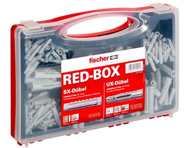 fischer Dübelbox mit 160 Universaldübeln UX + 130 Spreizdübeln SX für 15,99€ (statt 22€)