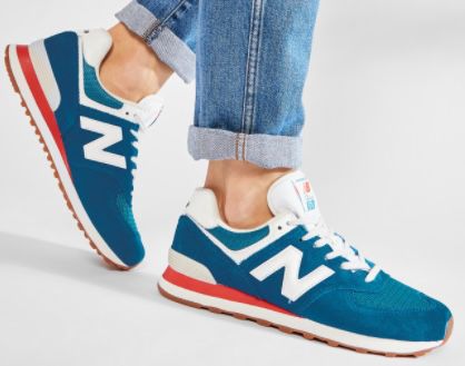 New Balance ML574HC2 Sneaker in Grau, Blau, Rot und Gelb ab 49,50€ (statt 90€)