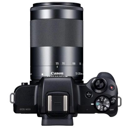 Canon EOS M50 Systemkamera mit Objektiv und Teleozoombjektiv für 656€ (statt 777€)