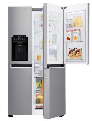 LG GSJ761PZBG Side by Side Door in Door Kühlschrank mit Wassertank in Edelstahl für 948,90€ (statt 1.098€)