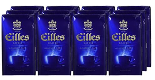 12er Pack Eilles Gourmet Cafe gemahlen (je 500g) für 47,90€ (statt 66€)