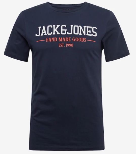 Jack & Jones Hand made goods T Shirt in Navy für 6,90€ (statt 11€)