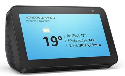 Echo Show 5 generalüberholt mit Smart Display in Schwarz für 35,99€ (statt 59€)