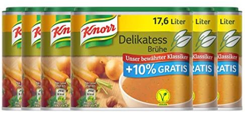 6er Pack Knorr Delikatess Brühe (je 362g) ab 12,44€ (statt 18€)   Prime
