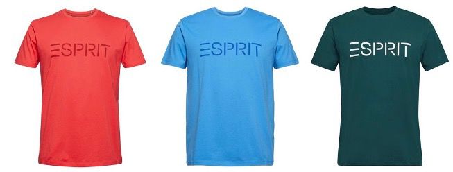 🔥 Knaller: 6x ESPRIT Herren T Shirts aus 100% Bio Baumwolle für 30€ (statt 90€)