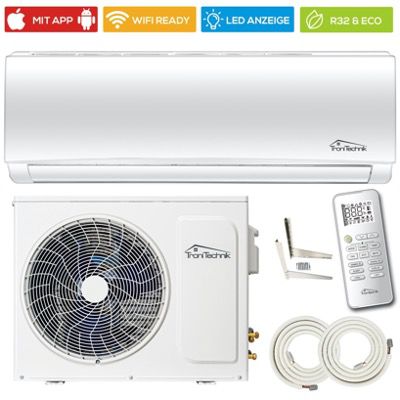 TroniTechnik Split Klimaanlage 9000 BTU 4in1 Smart mit 5m Schlauch für 399€ (statt 479€)