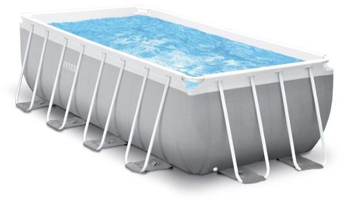 Intex Frame Prism Rectangular Pool 400x200x122cm inkl. Filteranlage und Leiter für 655,99€ (statt 799€)