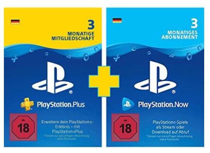 3 Monate PlayStation Plus + 3 Monate Now für 34,99€