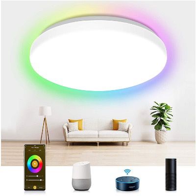 Etersky LED Deckenleuchte dimmbar 24W und RGBW Farbwechsel mit Alexa & Google Home für 31,49€ (statt 45€)