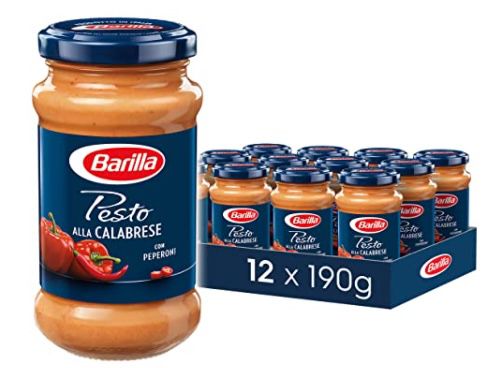 12er Pack Barilla rotes Pesto alla Calabrese oder alla Genovese für 21€ (statt 35€)   Prime Sparabo