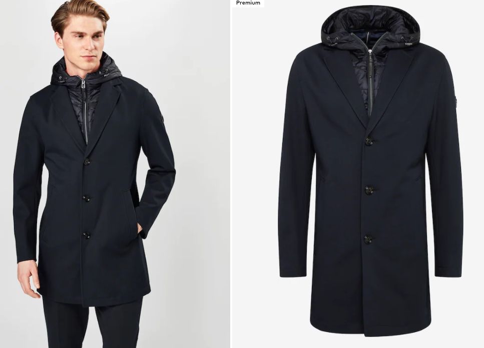 JOOP! Herren Mantel Yanek in Nachtblau für 167,52€ (statt 220€)