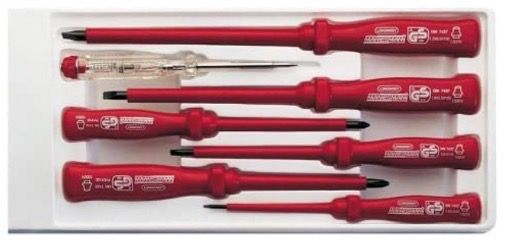 🪛 Mannesmann Elektro Schraubendrehersatz 7 tlg. für 6,49€ (statt 11€)