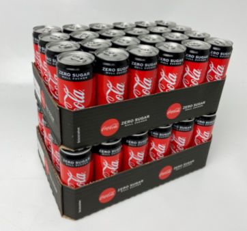MHD Ware: 48er Pack Coca Cola Zero (je 0,33L) für 23,99€ inkl. Pfand (!)   nur 0,25€ pro Dose