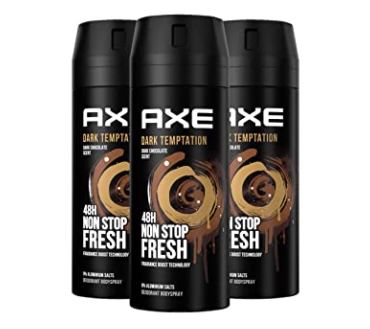 3er Pack Axe Dark Temptation Bodyspray ohne Aluminiumsalze ab 9,14€ (statt 12€)