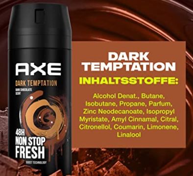 3er Pack Axe Dark Temptation Bodyspray ohne Aluminiumsalze ab 7,62€ (statt 9€)