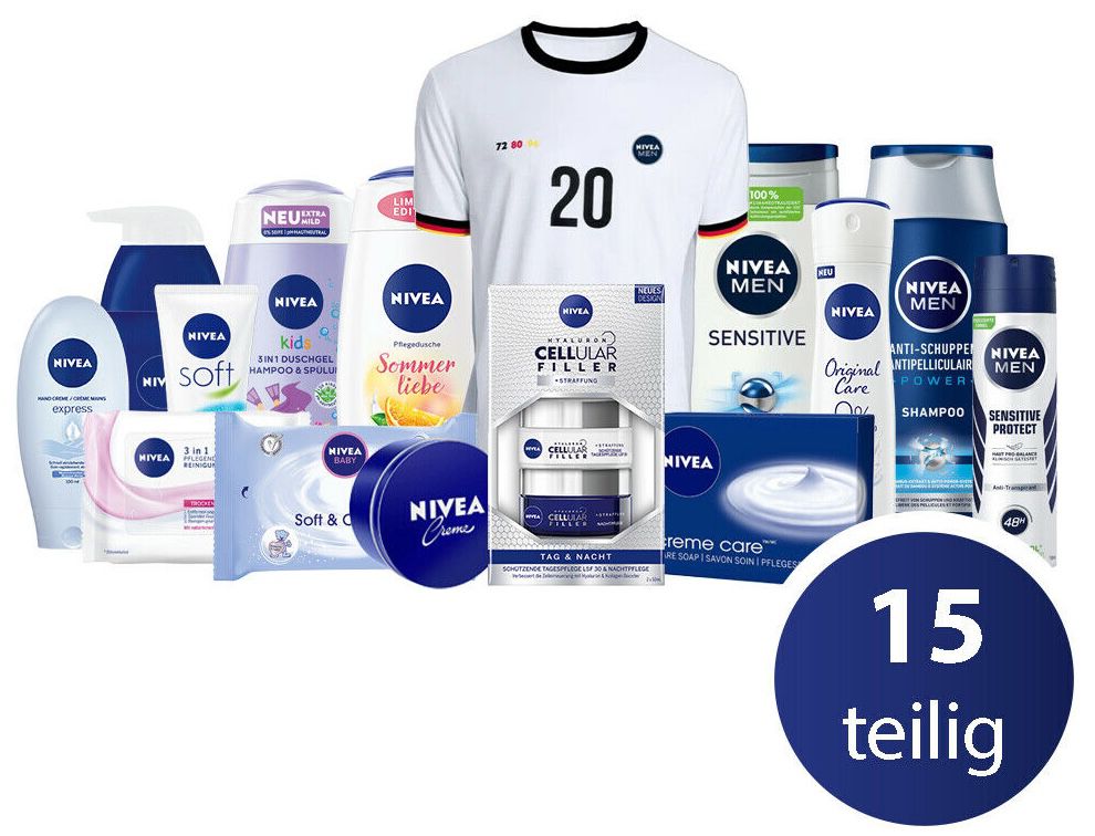 Nivea EM Familien Set 15 teilig inkl. Fan Trikot für 29,99€