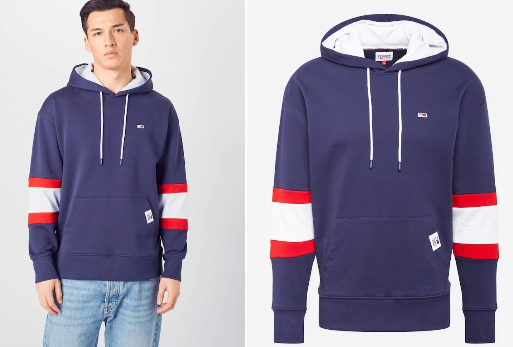 Tommy Jeans Herren Hoodie mit Kängurutaschen für 39,90€ (statt 60€)