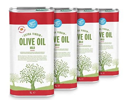 4x 1 Liter Happy Belly 100% spanisches natives Olivenöl extra ab 16,74€   nur 4,19€ pro Liter